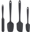 U-Taste Silicone Spatula Set with 600 Degrees Fahrenheit Heat Resistant (Black)...